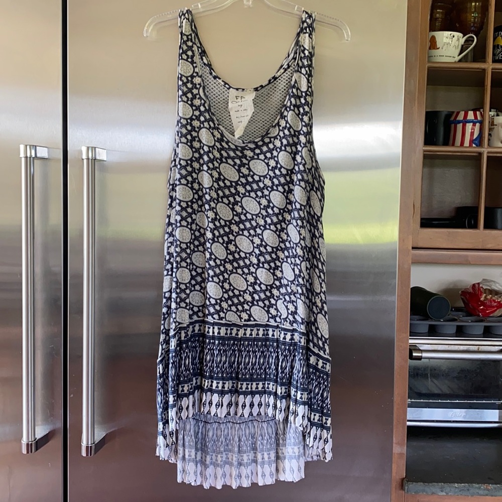 Free People One-Sleeveless Boho Tunic Sz L